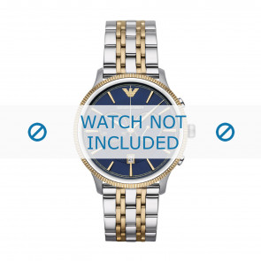 Watch strap Armani AR1847 Steel Bi-color 22mm