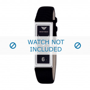 Armani watch strap AR5495 Leather Black 14mm