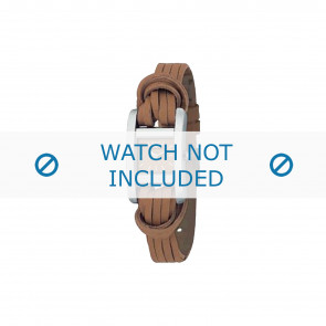 Watch strap Armani AR5520 Leather Brown 12mm
