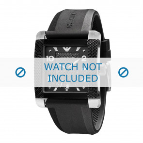 Watch strap Armani AR5841 Silicone Black 28mm