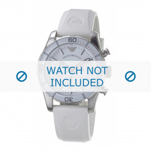 Armani watch strap AR5947 Silicone White 22mm