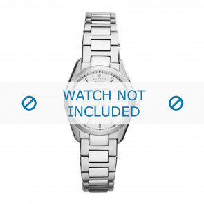 Armani watch strap AR6028 Metal Silver 14mm