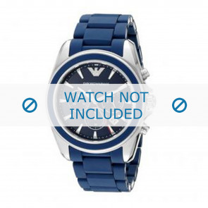 Armani watch strap AR6068 Silicone Blue 22mm