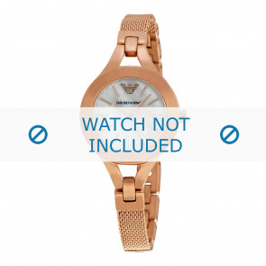 Armani watch strap AR7329 Metal Rosé 9mm