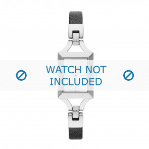 Watch strap Armani AR7372 Leather Black 8mm