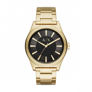 Armani Exchange watch strap AX2328 Stainless steel Gold Toned 22mm