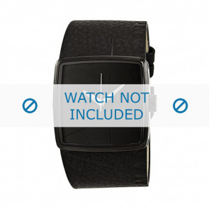 Armani watch strap AX-6002 Leather Black 35mm 