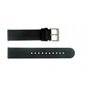 Watch strap Mondaine BM20029 Leather Black 18mm
