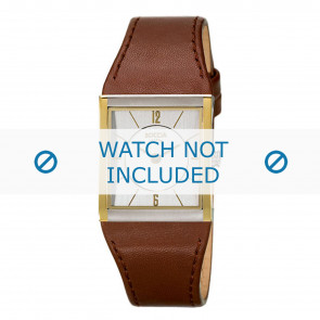 Boccia watch strap 3148-02-BO3148-02-40 Leather Brown 22mm + brown stitching