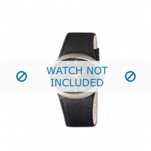 Watch strap Boccia 3165-06 Leather Black 26mm