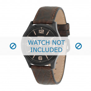 Boccia watch strap 3583-02 Leather Brown + brown stitching