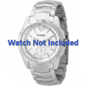 Fossil watch strap BQ9327 / BQ9328 Metal Silver 22mm
