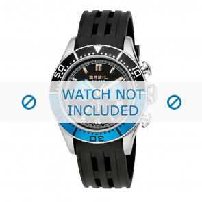 Breil watch strap BW0405 Rubber Black