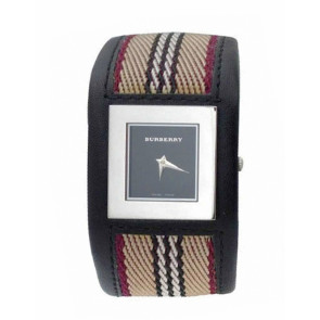 Watch strap Burberry BU4004 Leather Black