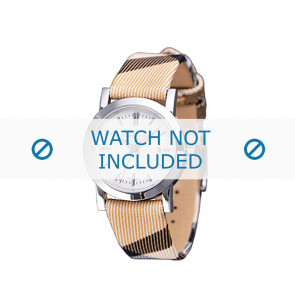 Burberry watch strap BU1387 Leather Beige