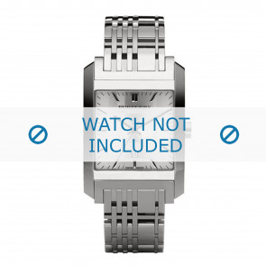 Burberry watch strap BU1567 Metal Silver