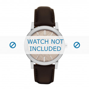 Watch strap Burberry BU9011 Leather Brown 20mm
