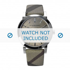 Burberry watch strap BU9023 Leather Cream white / Beige