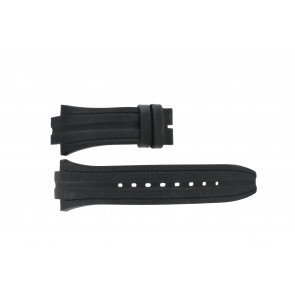 Breil watch strap BW0414 Leather Black + black stitching