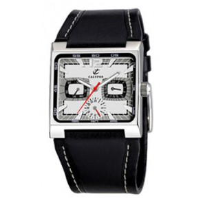 Watch strap Calypso K5179 Leather Black
