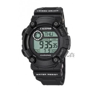 Watch strap Calypso K5608/6 Plastic Black