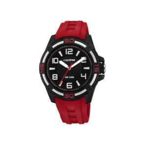 Watch strap Calypso K5760/3 Rubber Red