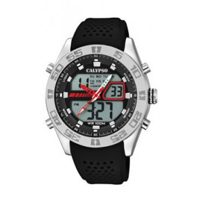 Watch strap Calypso K5774 / 4 Silicone Black 24mm