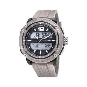 Watch strap Calypso K5796-1 Plastic Grey 24mm