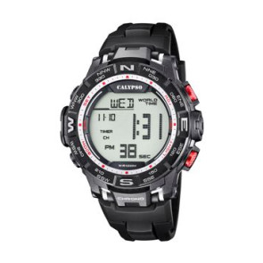 Watch strap Calypso K5816/4 Plastic Black