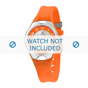 Calypso watch strap K5162-6 Rubber / plastic Orange