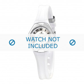 Watch strap Calypso K5163-7 Plastic White 10mm