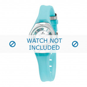 Watch strap Calypso K5163-D Plastic Turquoise 10mm