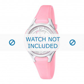 Watch strap Calypso K5575-2 Plastic Pink 13mm