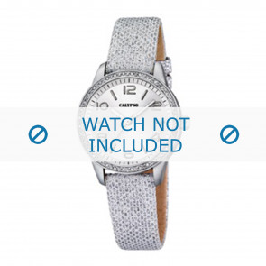 Calypso watch strap K5652-1 Leather Silver