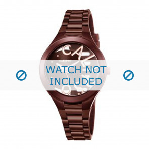 Watch strap Calypso K5678-3 Rubber Brown 12mm