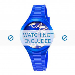 Calypso watch strap K5678-7 Rubber / plastic Blue
