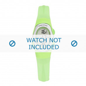 Calypso watch strap K6018-9 Rubber / plastic Green