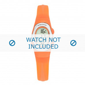 Calypso watch strap K6018-A Rubber / plastic Orange