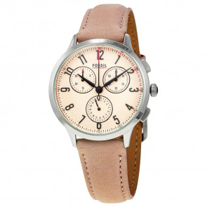 Watch strap Fossil CH3088 Leather Beige 16mm