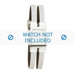 Dolce & Gabbana watch strap 3719250562 Leather White 6mm
