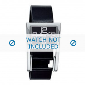 Watch strap Dolce & Gabbana 3719251215 Leather Black 18mm