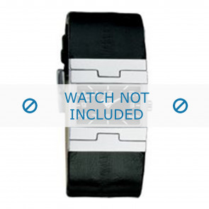 Watch strap Dolce & Gabbana 3719251529 / F360002056 Leather Black 26mm