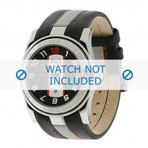 Dolce & Gabbana watch strap DW0216 Leather Black