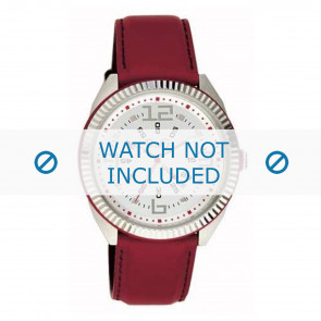 Dolce & Gabbana watch strap DW0032 Leather Red 20mm + red stitching