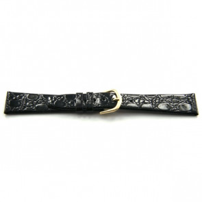 Watch strap Universal D155 Leather Black 14mm