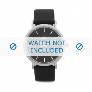 Danish Design watch strap IQ13Q802 Leather Black 20mm