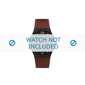 Watch strap Danish Design IQ29Q1106 Leather Brown 24mm