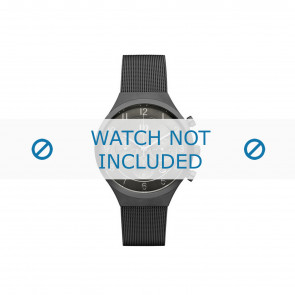 Watch strap Danish Design IQ64Q1113 Steel Anthracite grey 19mm