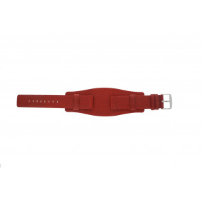 Davis watch strap B0223 Leather Red 20mm 