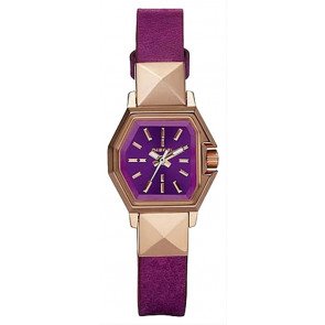 Watch strap Diesel DZ5219 Leather Bordeaux 10mm